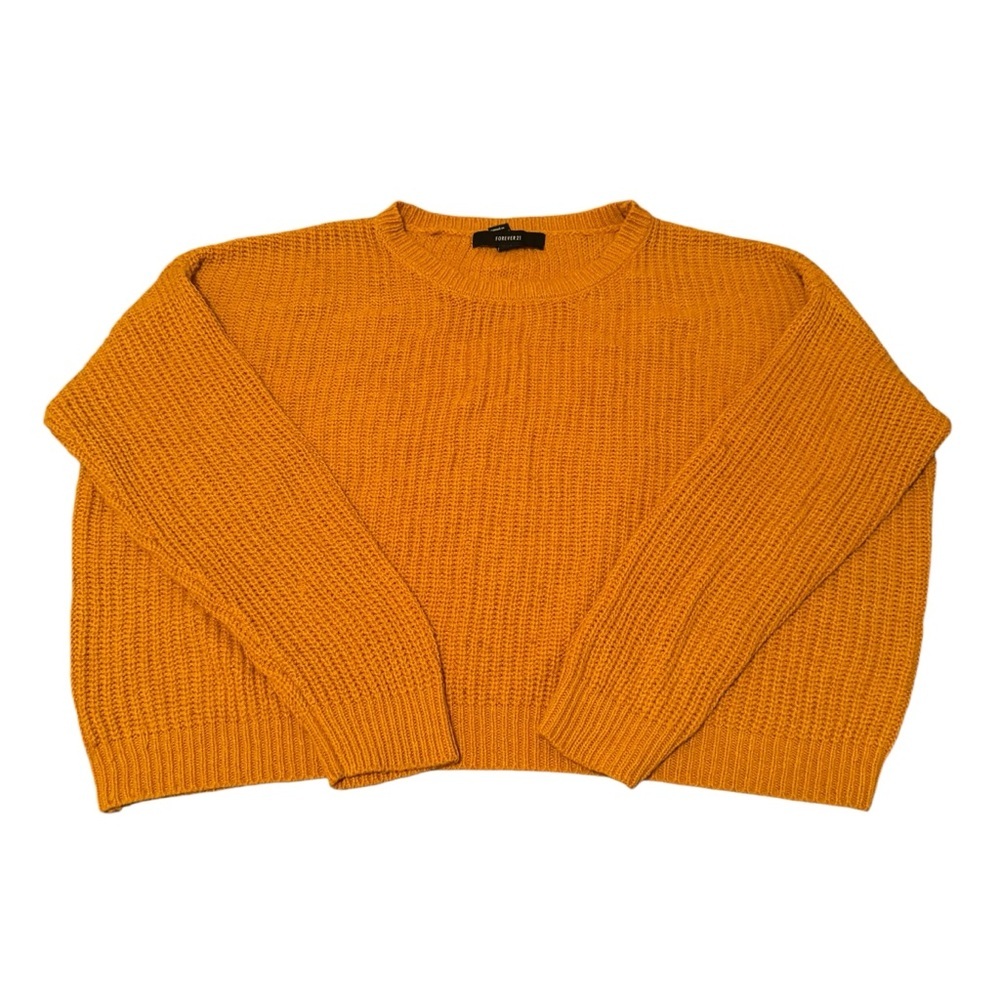 Forever 21 Knit Sweater Women’s Size Large Orange​